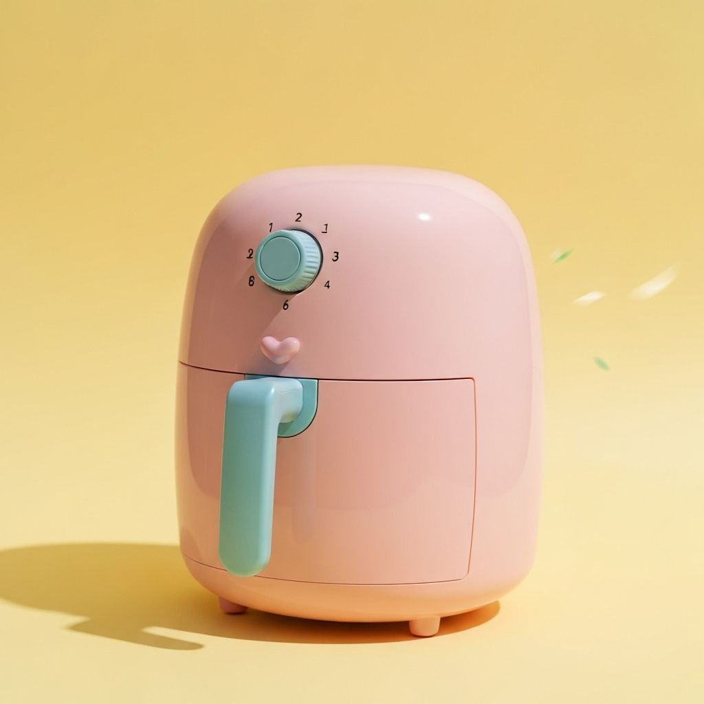 미니 레트로 감성 에어프라이어 2L